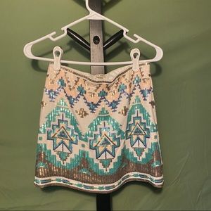 Francesca Miami Sequin Skirt